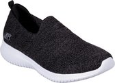 Skechers Ultra Flex Harmonious 13106 BKW zwart sneakers dames (13106 BKW)