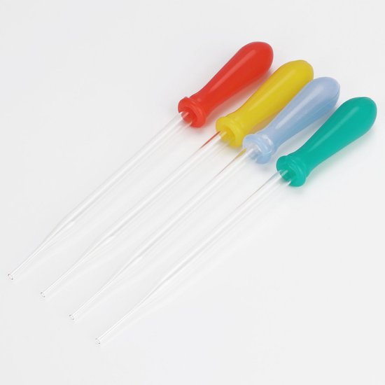 10 stuks 1 ml glazen pipet, siliconen vloeibare druppelaar