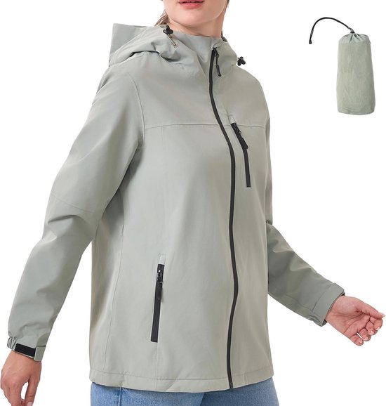 CMTOP Waterdichte Jas Vrouwen Lichtgewicht Packable