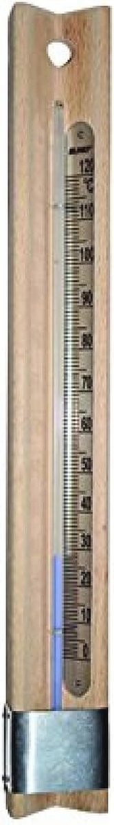 Thermometer Hout en Aluminium 0-120 °C voor Kaaswerk