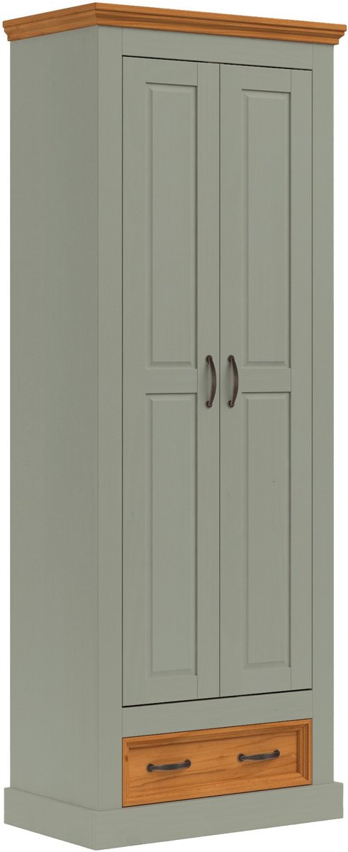 Notio Living Selma-Kledingkast - 2-deurs 1-lade - Groen