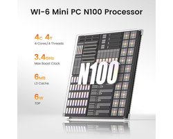 Trycoo Mini PC WI-6 N100 Processor WI-6-16-512