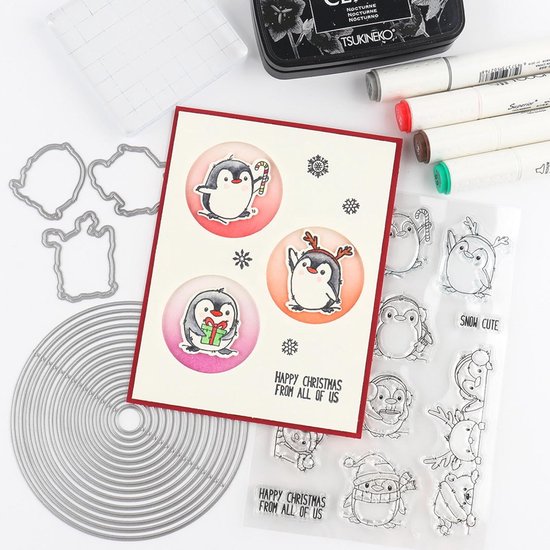 LALAFINA 4 Sets Scrapbook Snijmallen Metalen Reliëfmallen Voor Kaartdecoraties