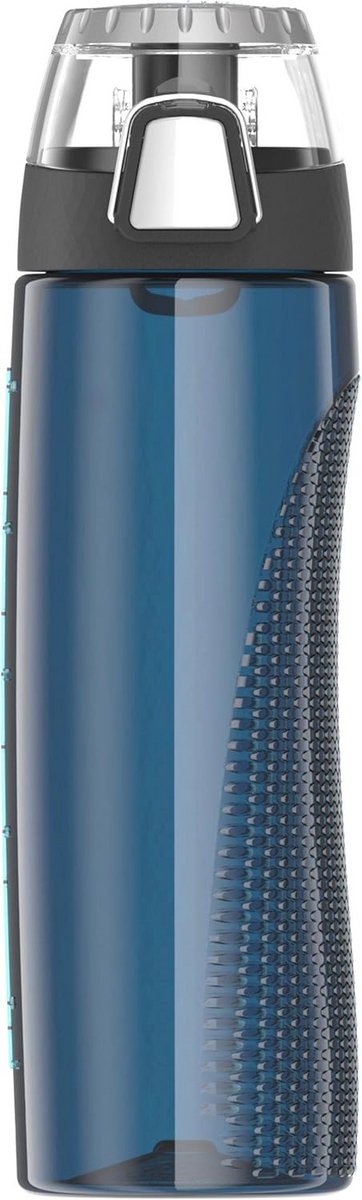 Hydratatiefles met Meter - 24 oz - Middenblauw