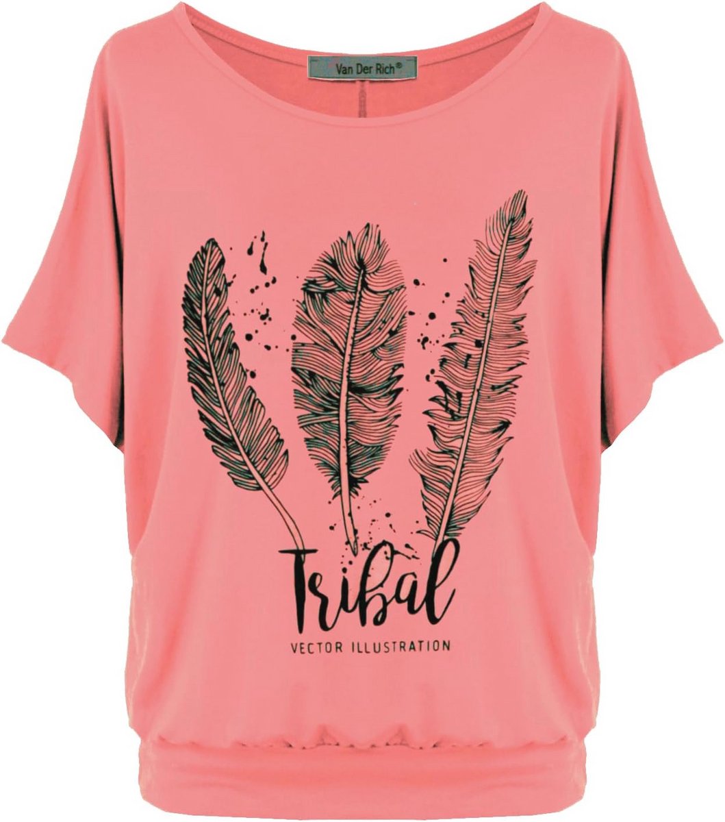 Oversized T-shirt met vleermuismouwen voor dames