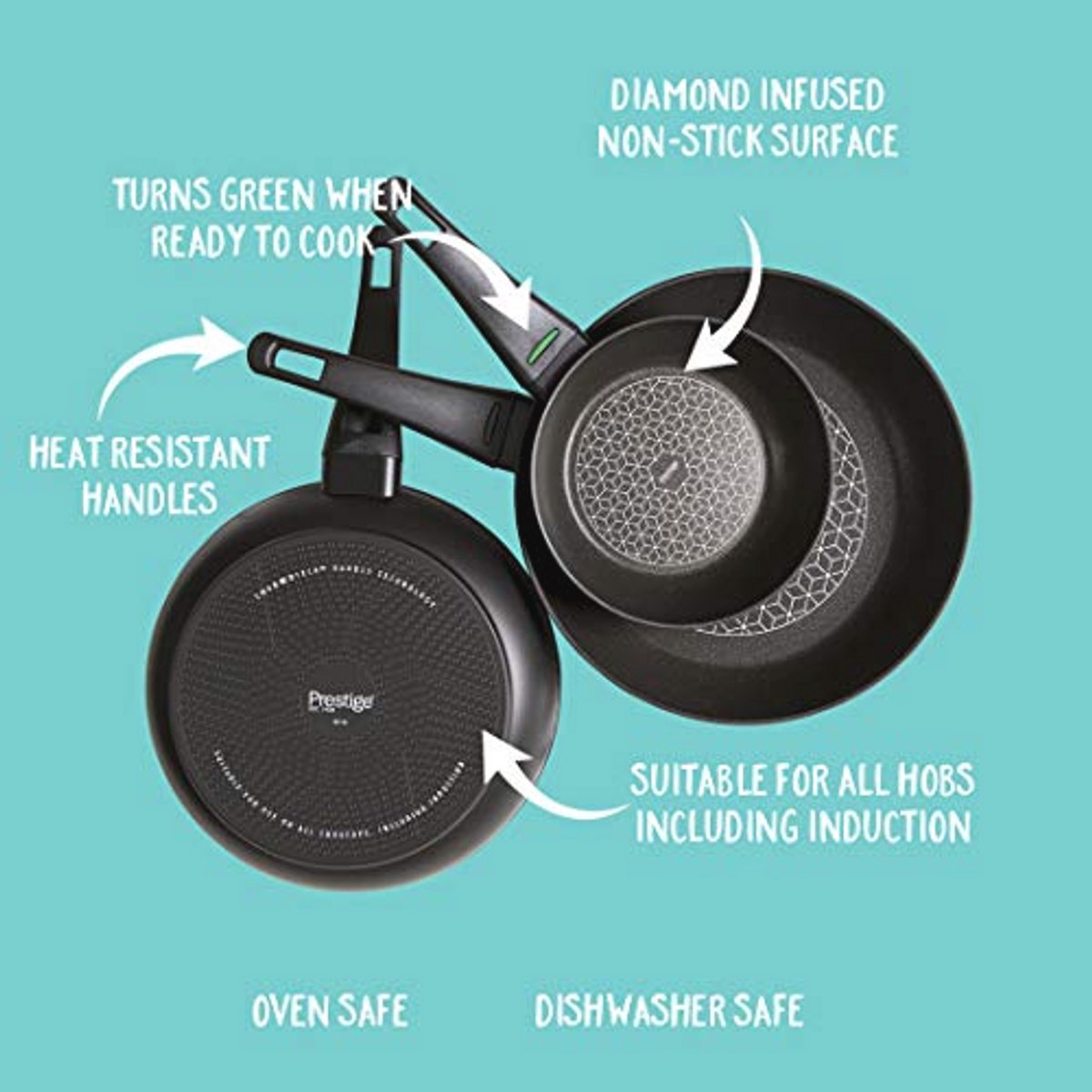 Thermo Smart 24cm Koekenpan - Inductie - PFOA-vrij - Aluminium - Met Warmte-indicator