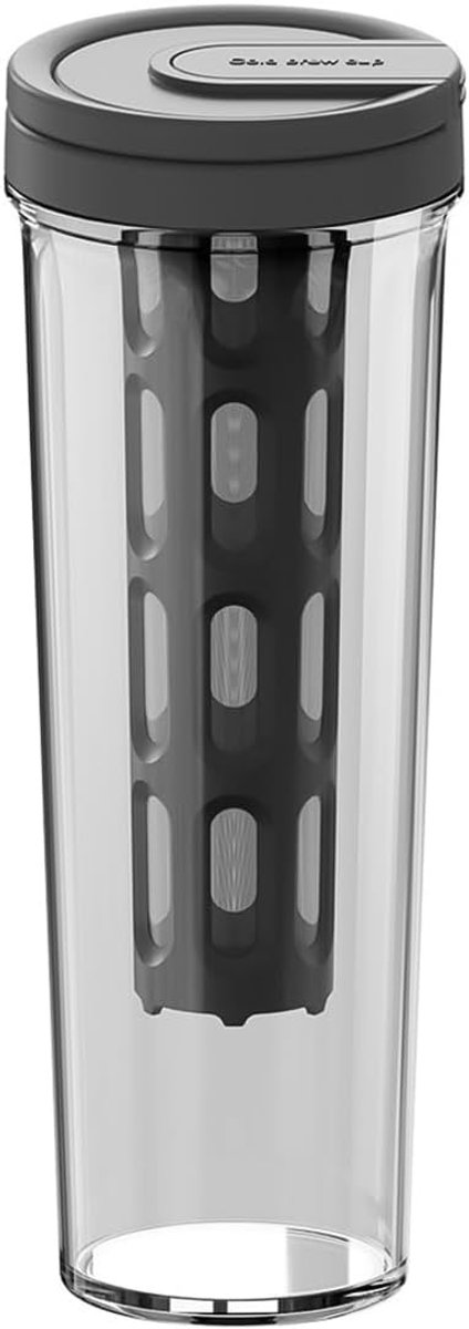 Cold Coffee Maker en Iced Tea Brewer - Beverage Cooler - Grote Teapot met Mesh Filter voor Outdoor Camping Trips - 1L