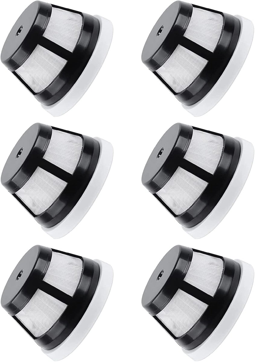 6 stuks Vervangingsfilters voor stofzuiger, - geschikt voor BISSELL AeroSlim draadloze handstofzuiger 29869 - 29861 - 29867 - 29868 - onderdeelnummer 1624405