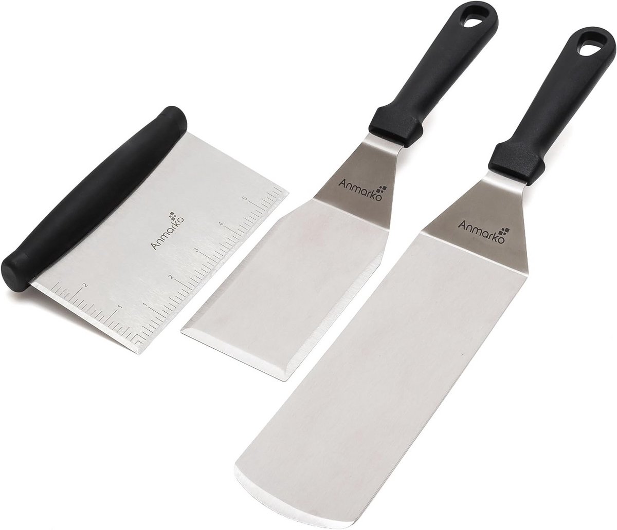 Hoogwaardige RVS BBQ Spatel Set voor Grillen en Braden Binnen en Buiten