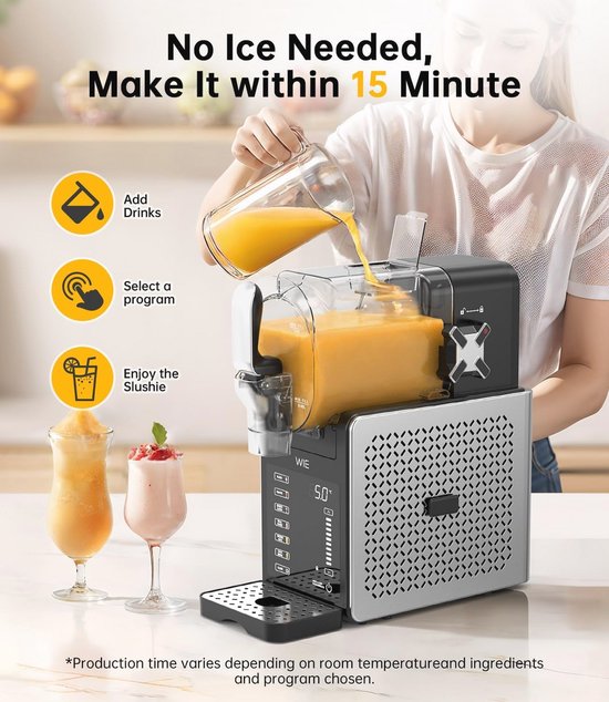 Slush-machine en IJs- en Dessertmachine met Automatische Reiniging van Merkloos — afbeelding 5