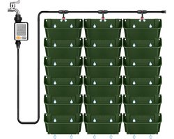 Verticale Plantenbakken - Hangende Potten - Ruimte Verfraaien - Zelfbewaterend Systeem - Stapelbaar Ontwerp - Groen