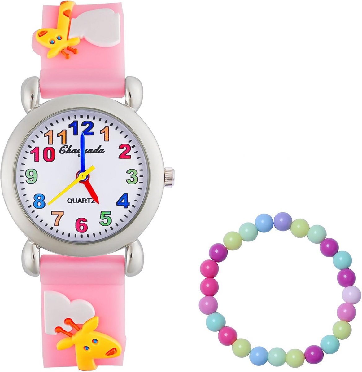 Kinderhorloge 3D Cartoon Analoge Kwarts Siliconenband voor Meisjes en Jongens vanaf 3 jaar