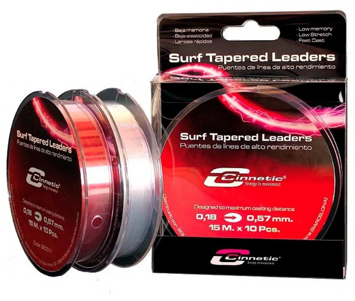 Cinnetic Surf Taps Toelopende Onderlijn Wit 0.180-0.570 mm
