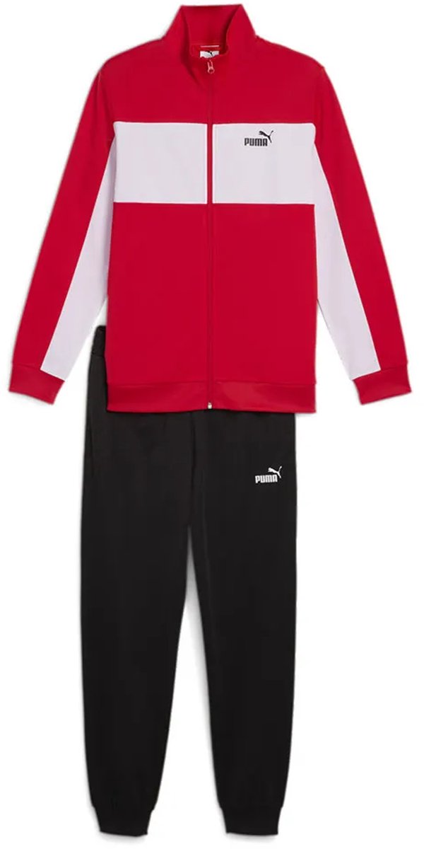 Puma Poly Colorblock Trainingspak Rood L Man
