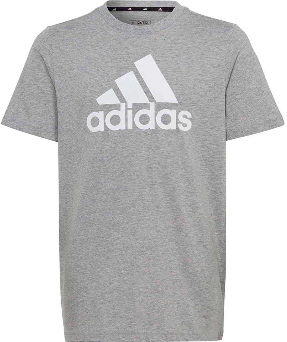 Adidas Bl T-shirt Met Korte Mouwen 7-8 Years Kinderen Grijs