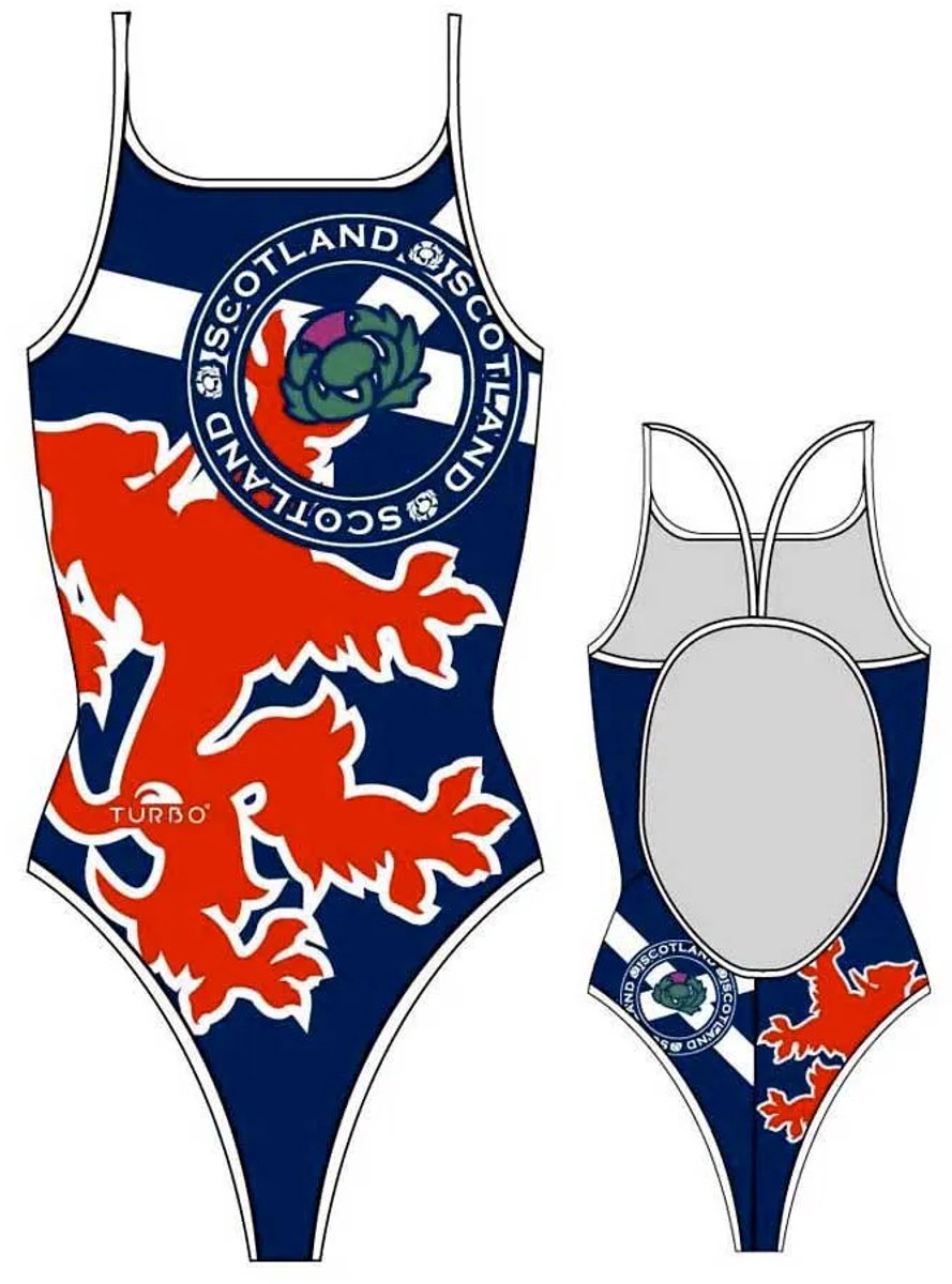 Turbo Scotland Zwemkleding Rood,Blauw L Vrouw Navy / Red