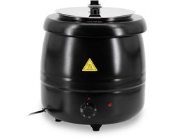 HCB® - Professionele Horeca Soepketel - 10 liter - 230V - Elektrisch - Warmhoudketel - soep ketel - 32x32x36 cm (DxBxH) - 9 kg - 7056
