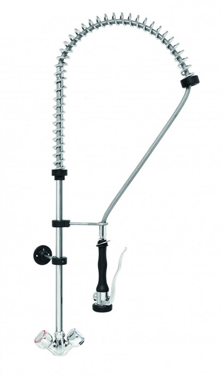 Monolith® - Professionele Horeca kraan - Voorspoeldouche - mengkraan - RVS / INOX spoelkraan - 36x14x103 cm (DxBxH) - 7 kg - 6789