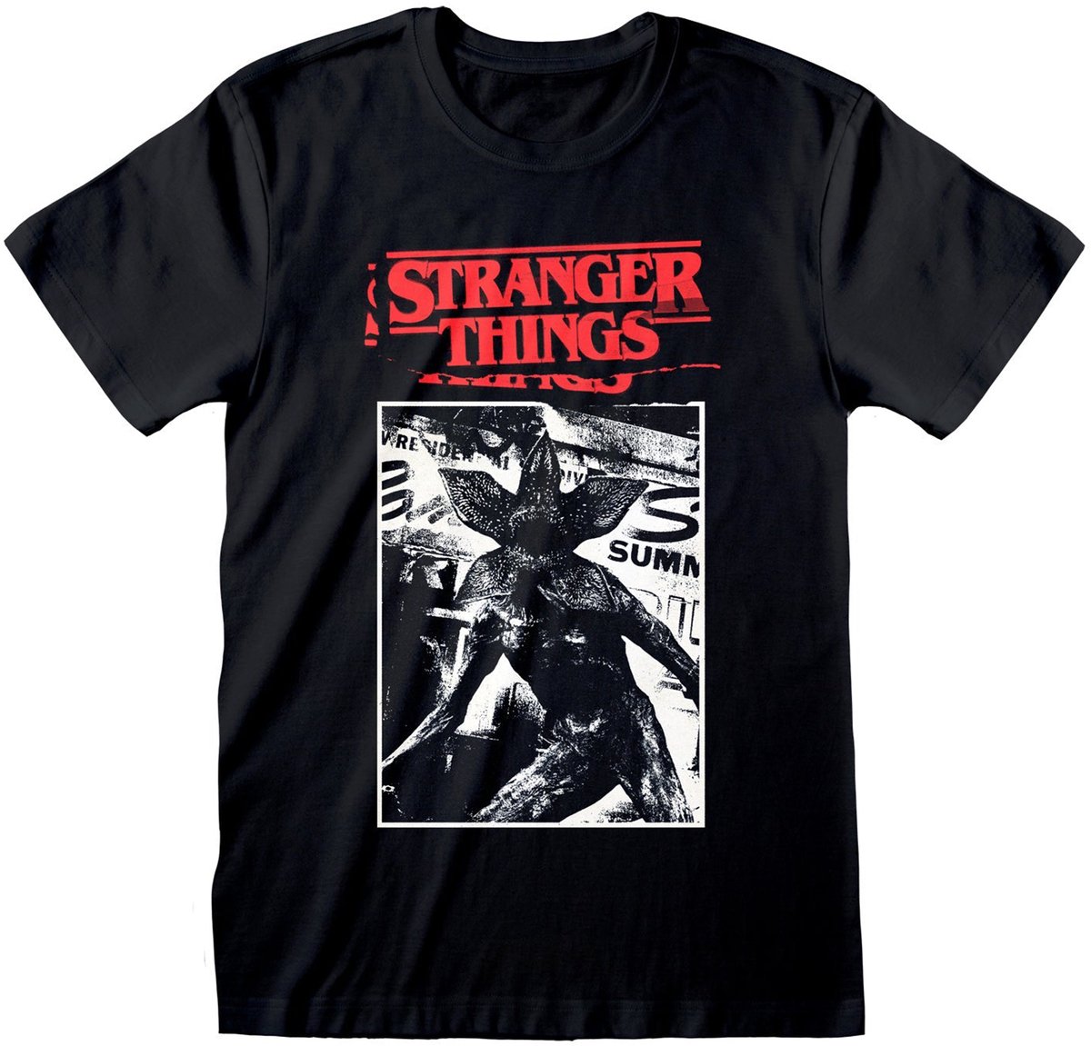 Stranger Things Demogorgon T-shirt – Zwart M