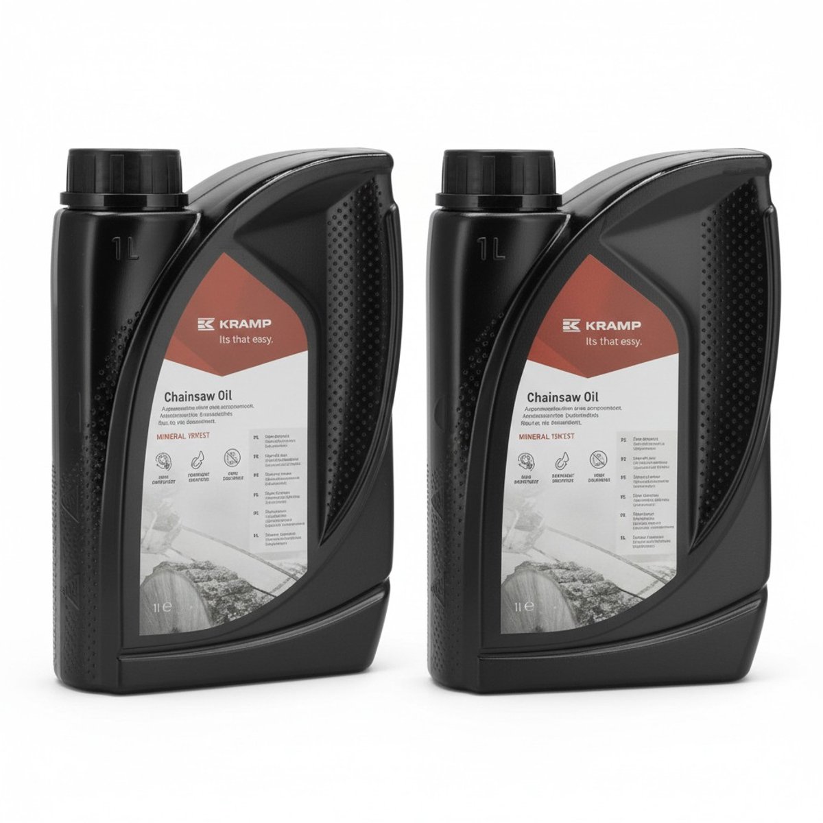 Kettingzaagolie 2×1L – Heavy-Duty Klevende Smeerolie – Universeel voor Alle Kettingzagen – Voordeelverpakking