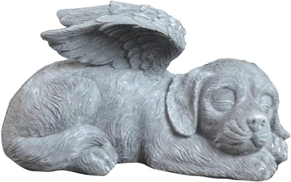 Allecta - Engelenvleugels Gedenktuinornament voor Honden - Mini Dierenbeeld voor Grafstenen en Gazondecoratie