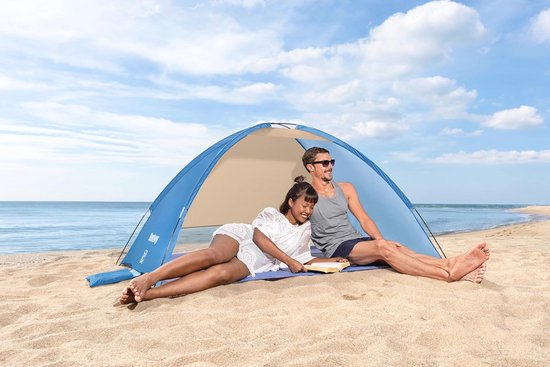 Strandtent 200 x 120 x 95 cm Blauw - Ruime Familie Strand Shelter Beach Tent van Survive — afbeelding 4