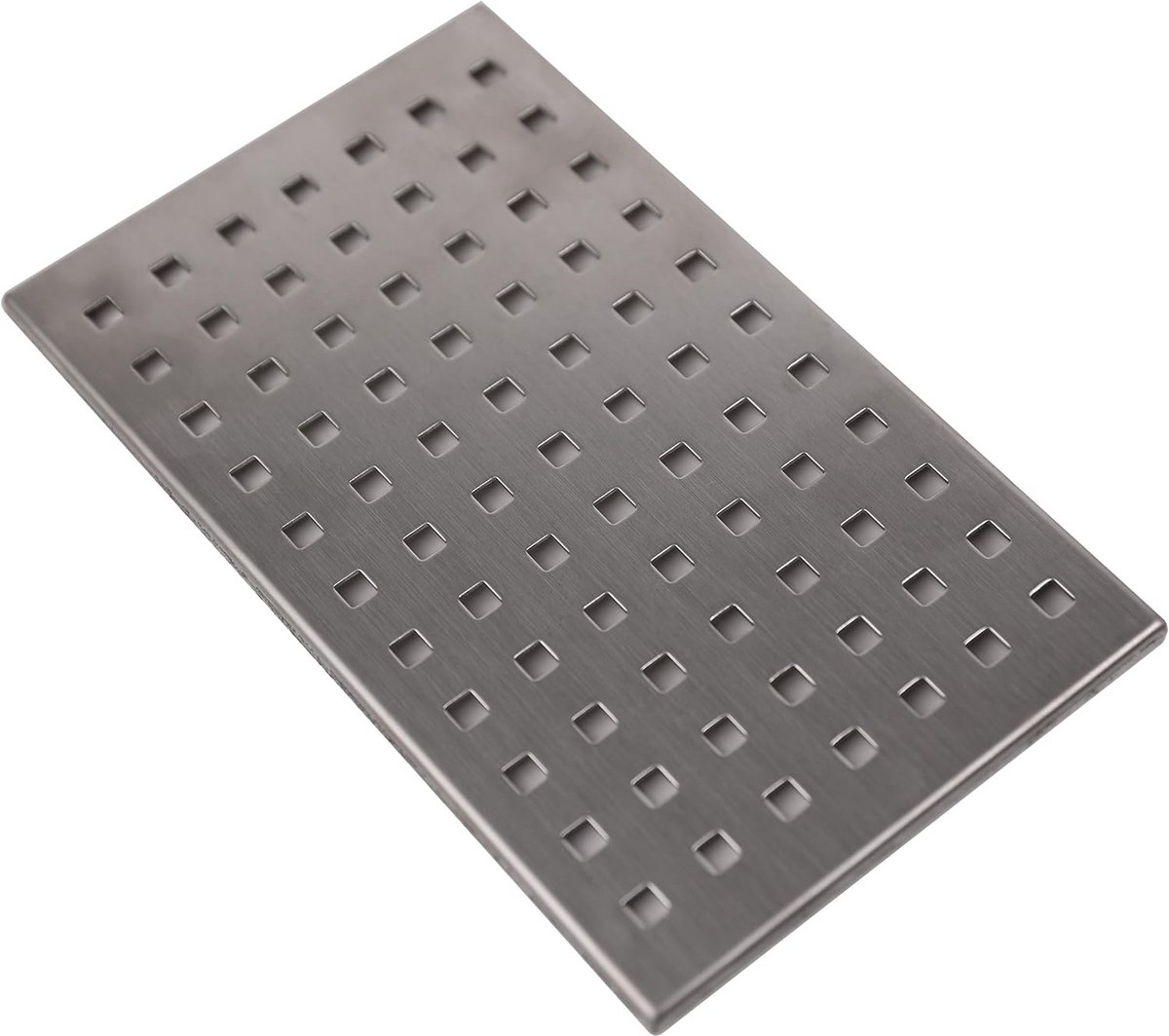 Afdekking van roestvrij staal voor douchebakken - 123 x 200 mm