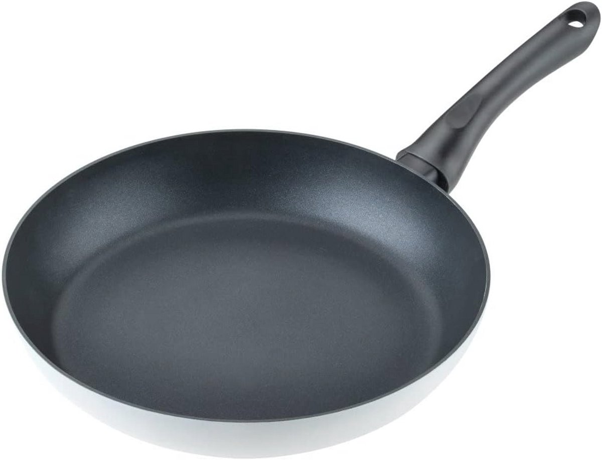 28 cm Koekenpan - Duurzame Pannenset van Gerecycled Aluminium met Keramische Coating - Geschikt voor Inductie