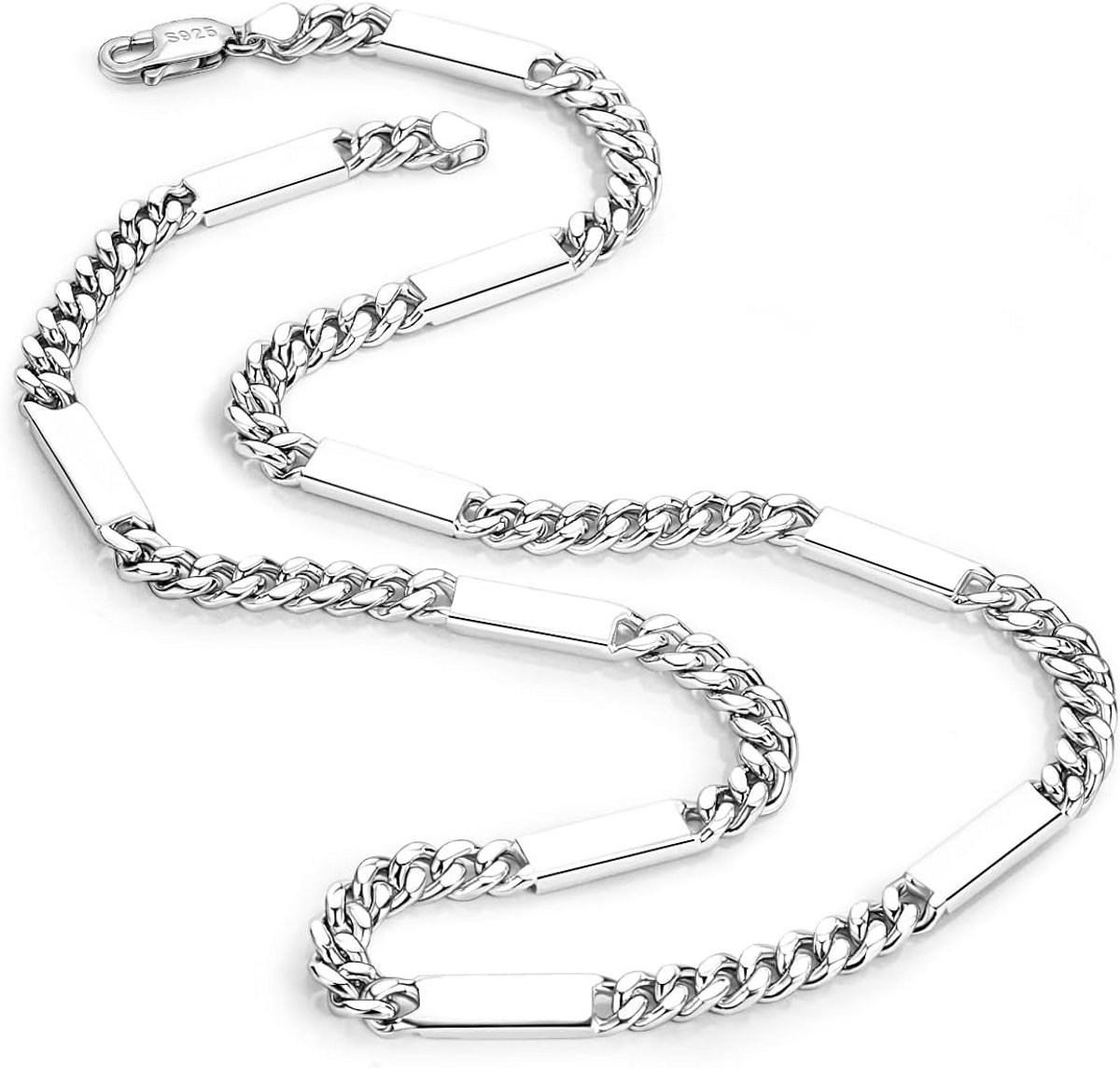 Massieve 925 Zilveren Cubaanse Schakelketting voor Heren en Dames - Diverse Lengtes