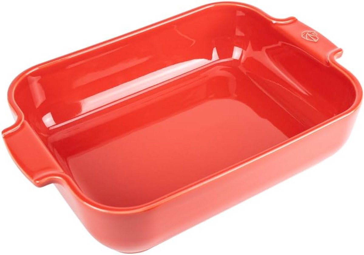 Ovenschaal keramiek 30 min warm - rechthoekig, rood