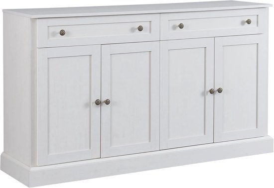 OPIUM OUTLET Asia commode slaapkamer, dressoir vintage kast Chinees oosterse dressoir oranje shabby chic stijl