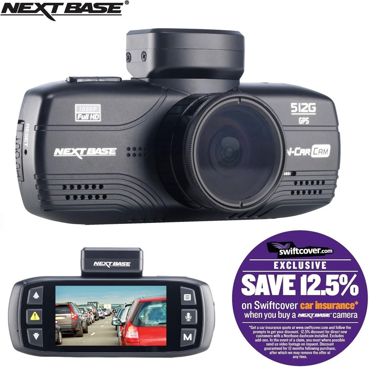 Compacte Dashcam voor Auto met HD-Opnames en Magnetische Montage