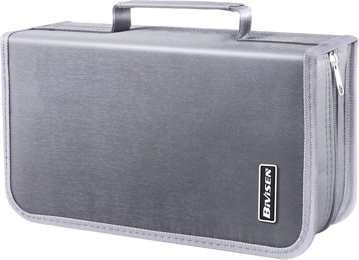CD/DVD Case Houder met 128 Capaciteit - Media Organizer voor CD's en DVD's