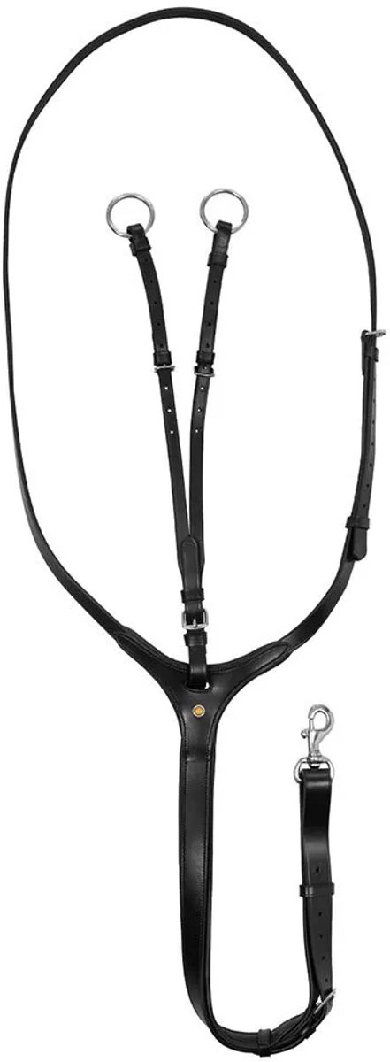 Equestro Adjustable Running Martingaal Zwart Pony