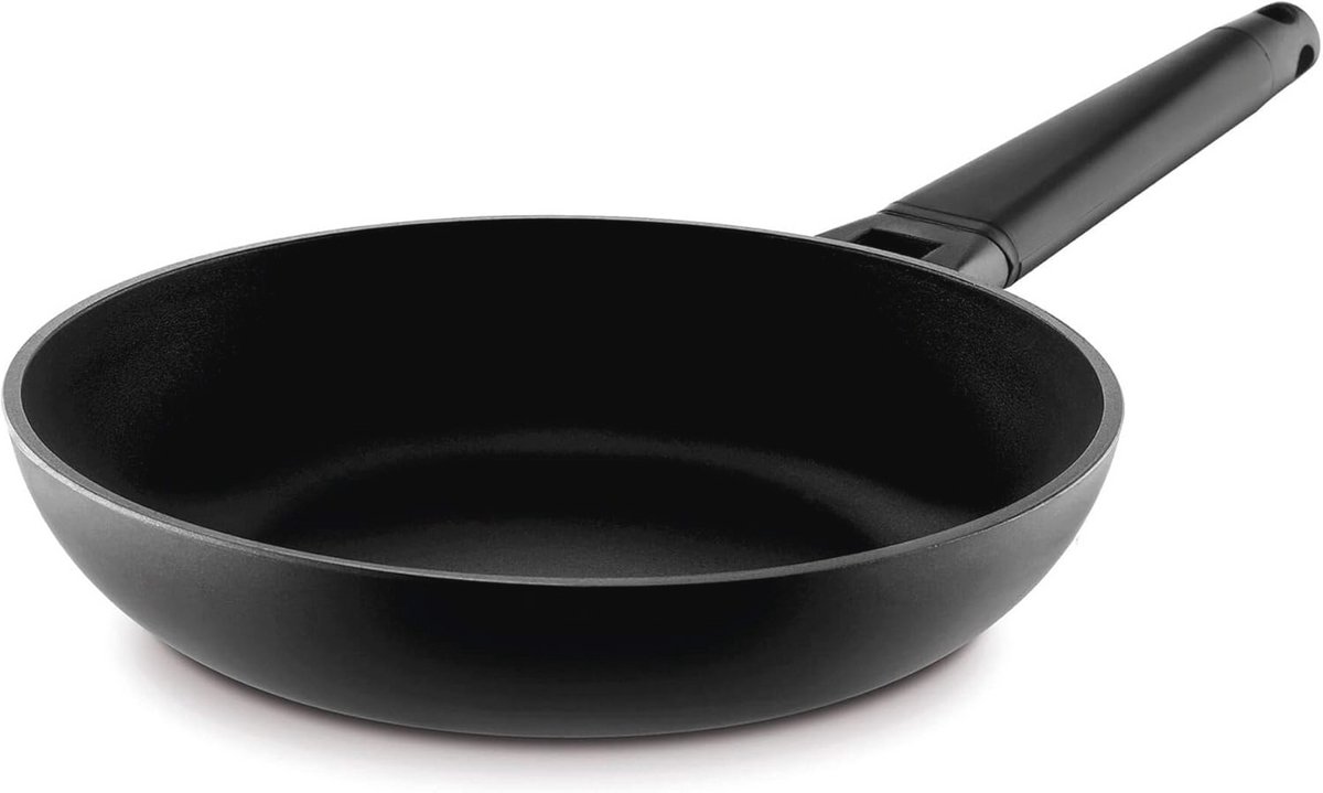 Kookpan met Afneembare Handgreep - 20 cm, Gietaluminium, Zwart