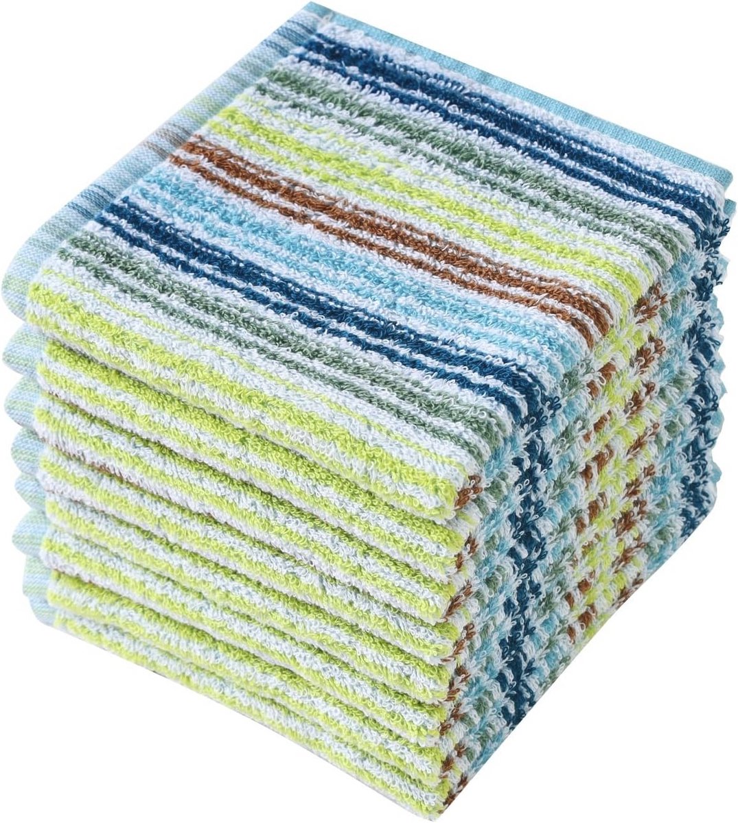 Set van 8 Ultra-Absorberende Katoenen Keukenvaatdoeken 30 x 12 inch