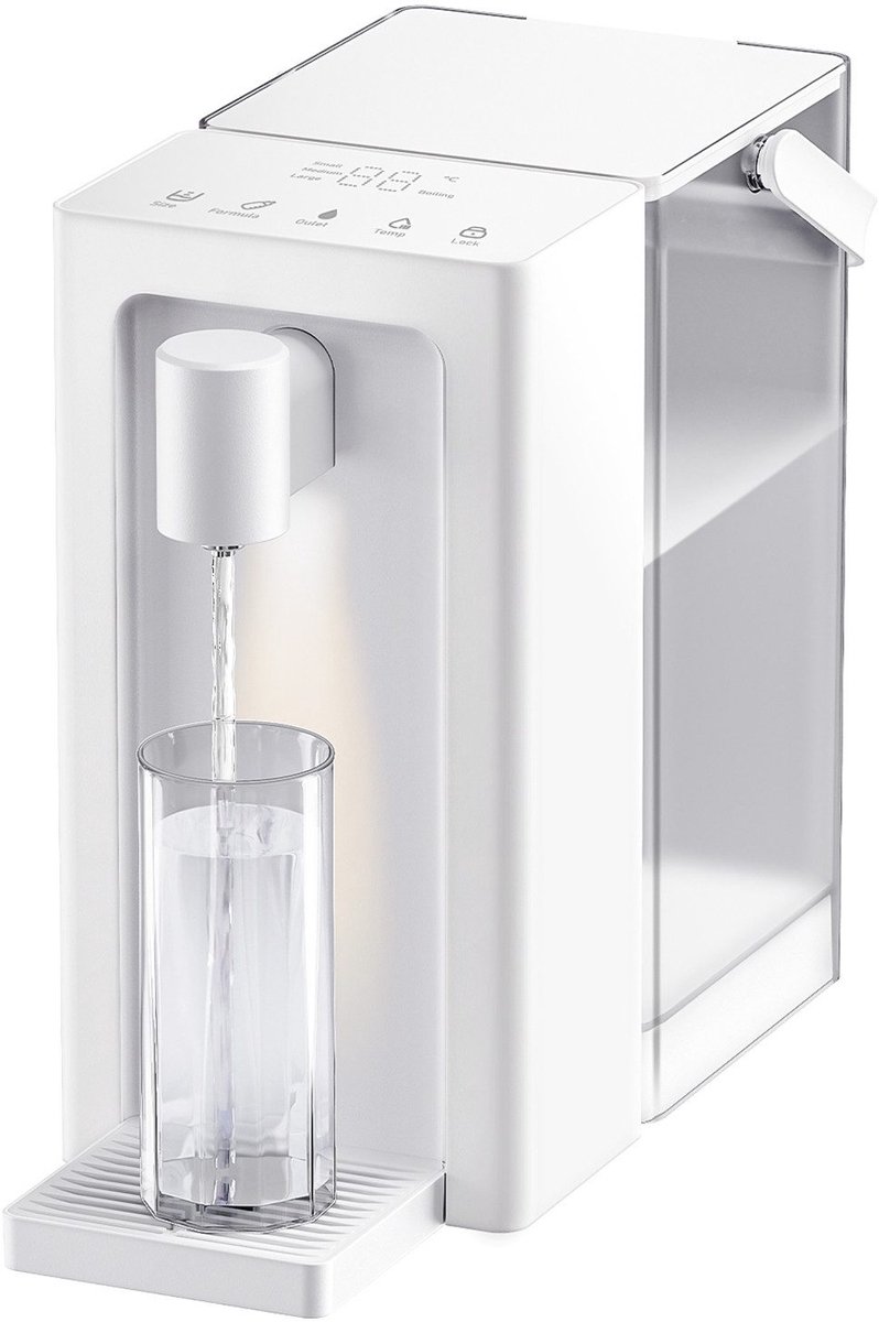 OYLCDI - Directkokend waterdispenser - Waterkoker Warmwaterdispenser 3L - Temperatuurinstellingen 25-100°C - Afneembaar Waterreservoir - Touchbediening - Geheugenfunctie