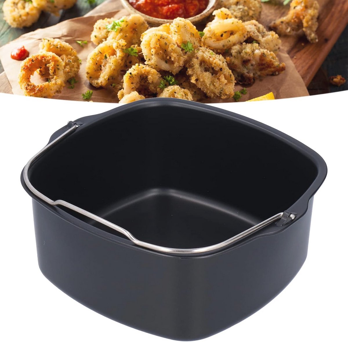 Herbruikbare Taartvorm en Broodbakmand voor Luchtfriteuse - 22 cm