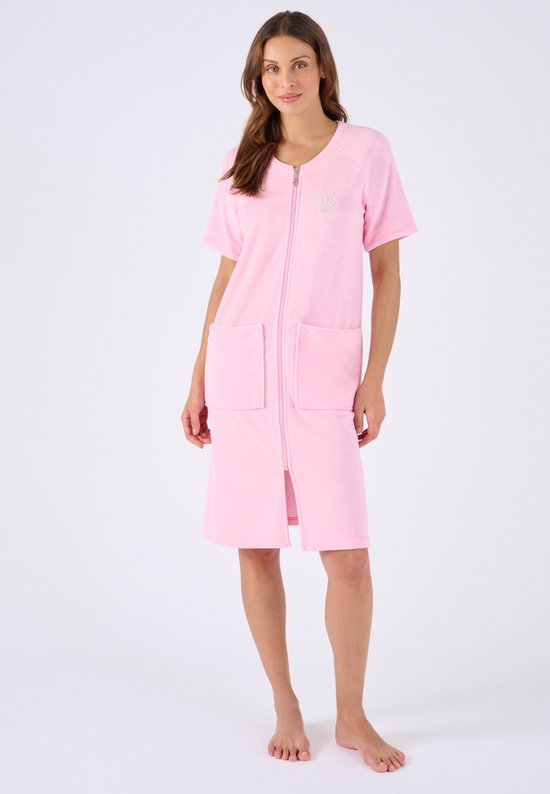 Damart - Jurk lounge badstof - Dames - Roze - 50-52 (XL)