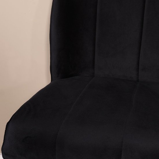 Banc de salle à manger 160cm Banc Sally en velours noir
