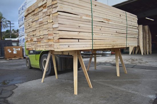 Opvouwbare houten zaagbok 29 inch - Sterk en compact voor klusjesmannen en huiseigenaren van Merkloos	 — afbeelding 2