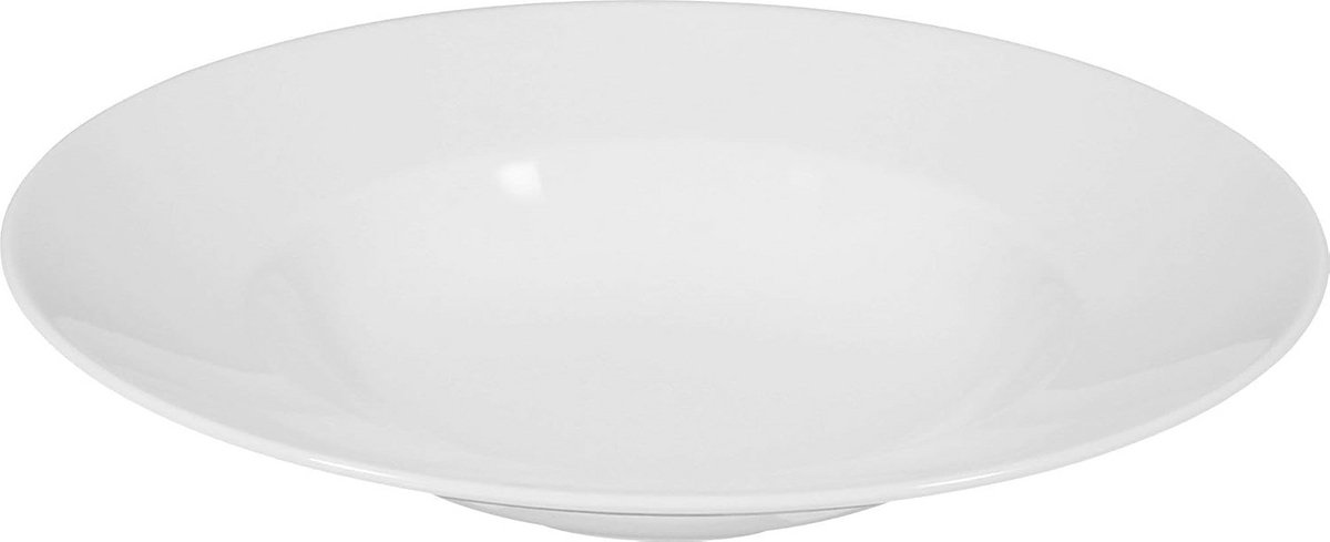 Diepe Pastaborden rondom 27 cm - Porselein - Wit voor Stijlvolle Presentaties