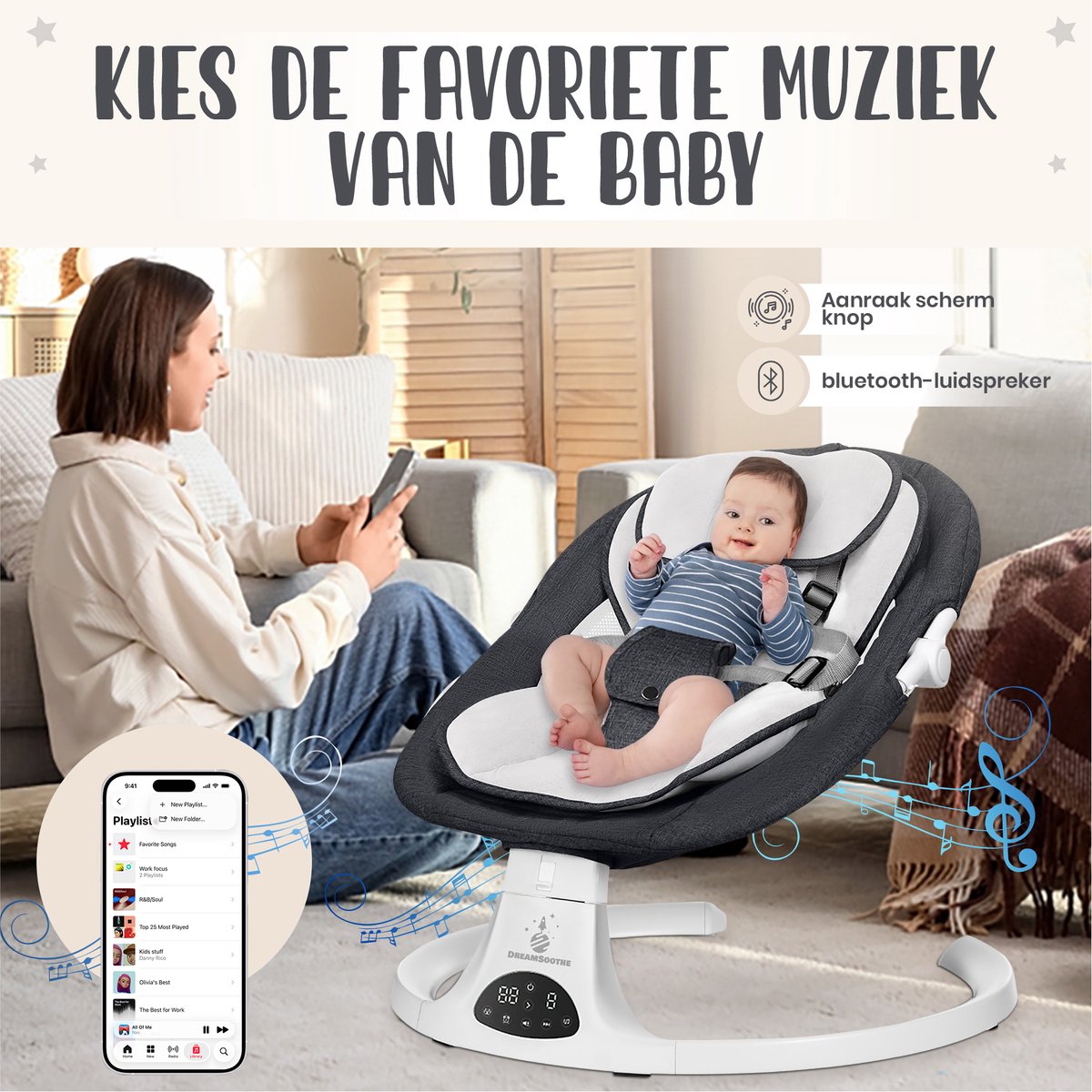 DreamSoothe - 3-in-1 Babyschommel thumbnail 5