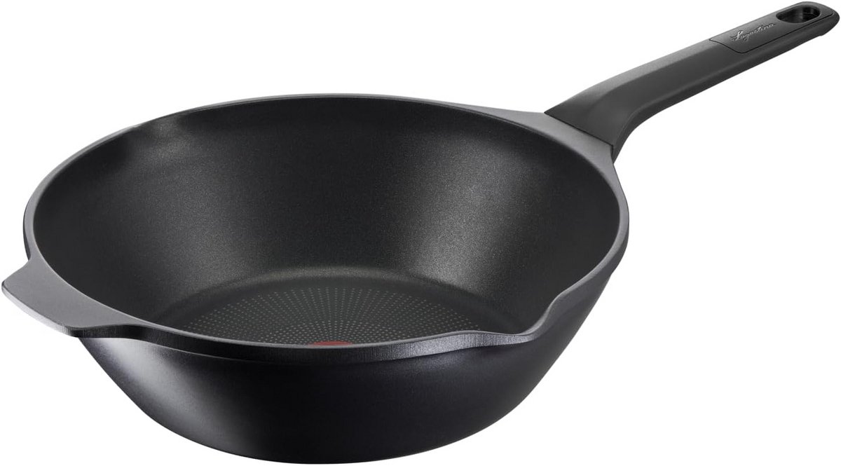 Gegoten Aluminium Wokpan 28 cm met Antiaanbaklaag - Geschikt voor Inductie, Gas & Oven