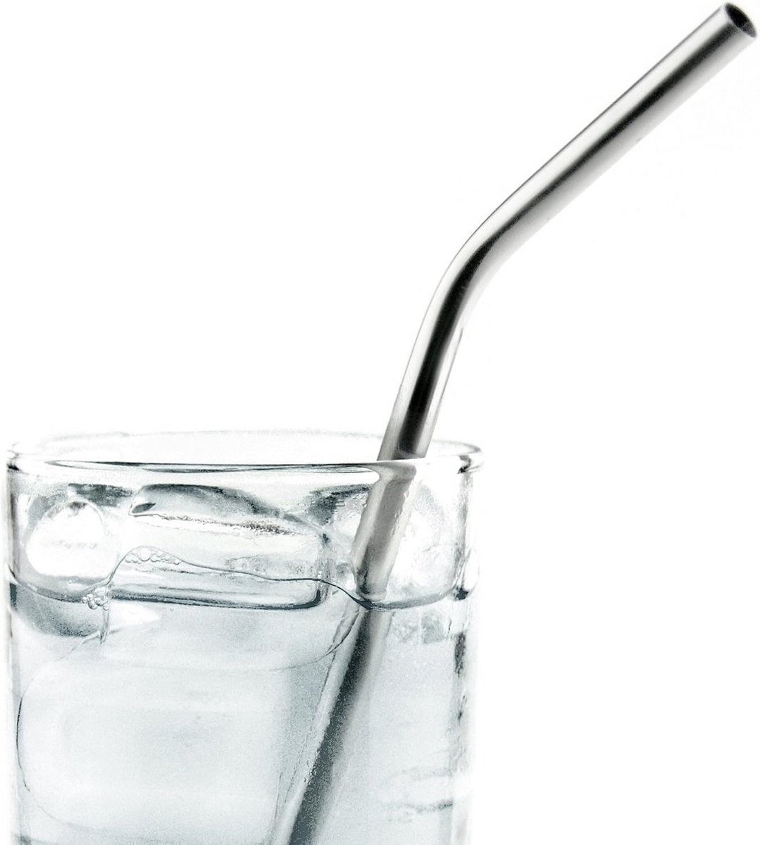 Roestvrij Stalen Drinkrietjes Set van 6 Herbruikbare Rietjes 22 cm