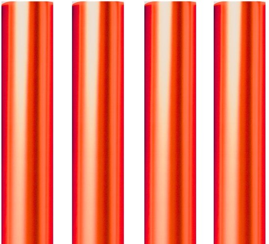 Cadeaupapier - (4 STUKS) - Metallic Rood - 150 x 70 cm - Inpakpapier - Hoogwaardig Cadeaupapier