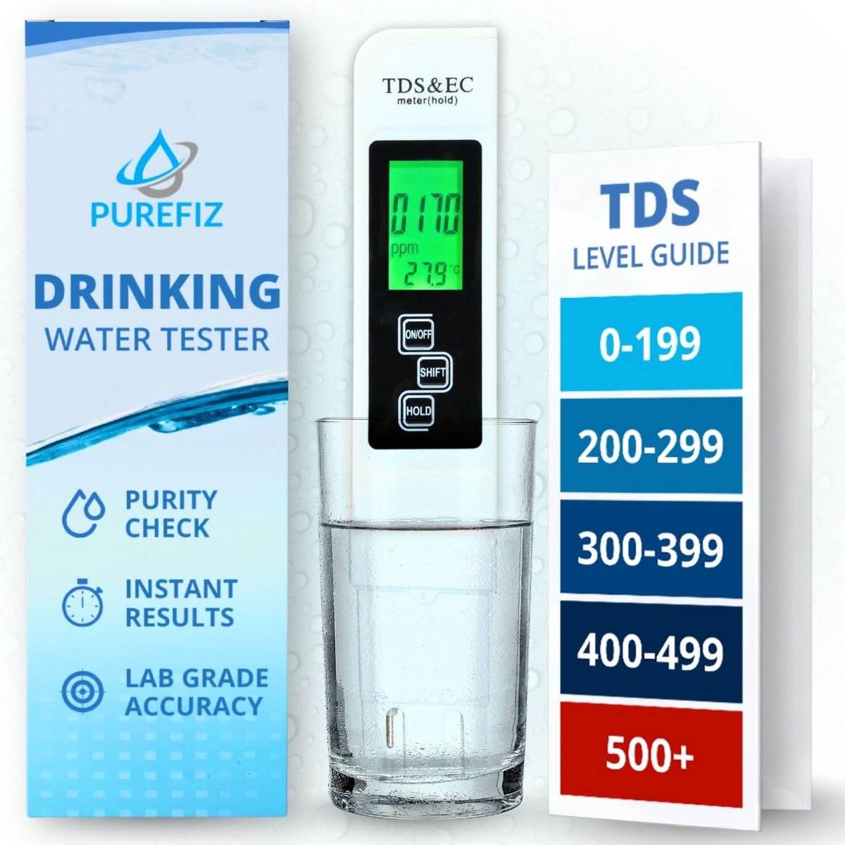 Digitale Waterkwaliteit Tester voor TDS, EC en Temperatuur