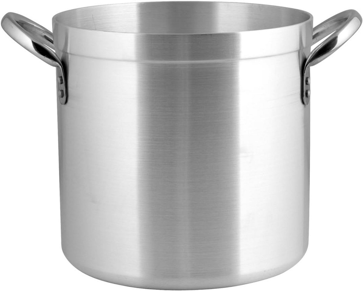 Grote RVS Steelpan met Twee Handvatten - 32 cm Aluminium Kookpan