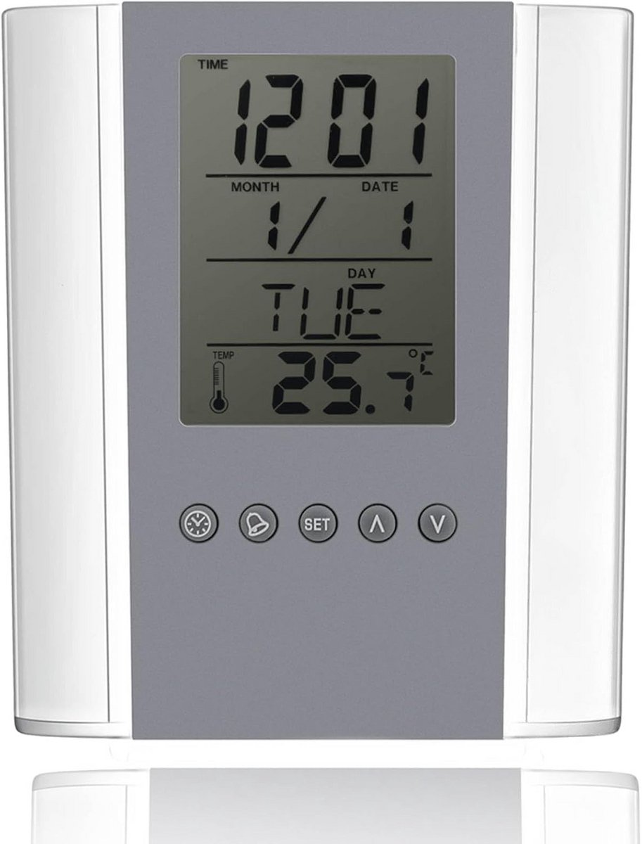 Digitale Wekker met Potloodhouder en Temperatuurweergave - Slimme Snooze