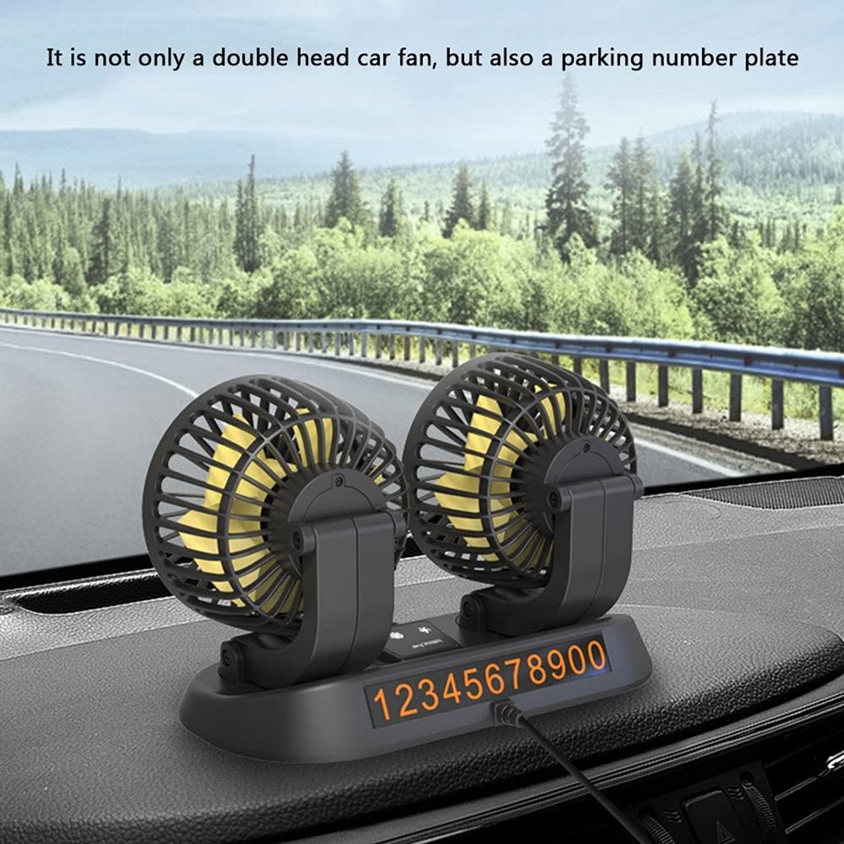 Krachtige USB Mini Ventilator - 360° Draaibaar & 2 Snelheden | Tafel, Auto, Kantoor & Camping thumbnail 2
